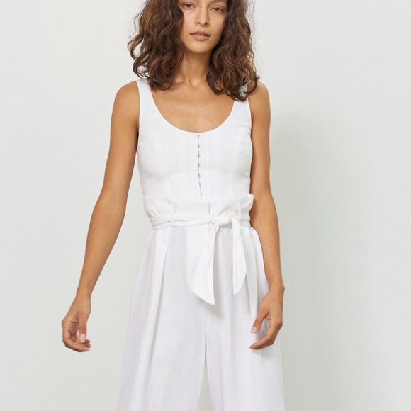 BNWT MARA HOFFMAN Aisha Top in Ivory size 8 - Picture 2 of 6